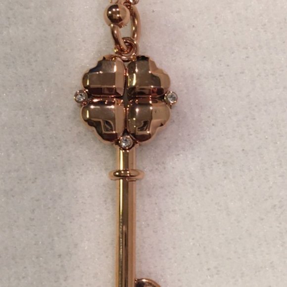 FOLLI FOLLIE Rose Gold-Plated Key Pendant Necklace - Picture 6 of 13